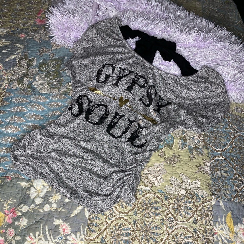 Gypsy Soul Top W/ Black Ribbon